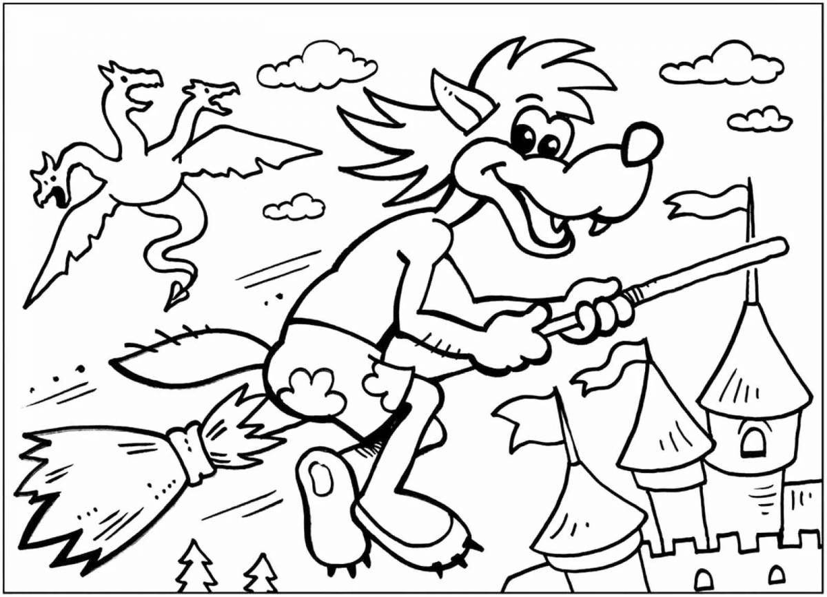 Crazy cartoon coloring book for kids 5 years old