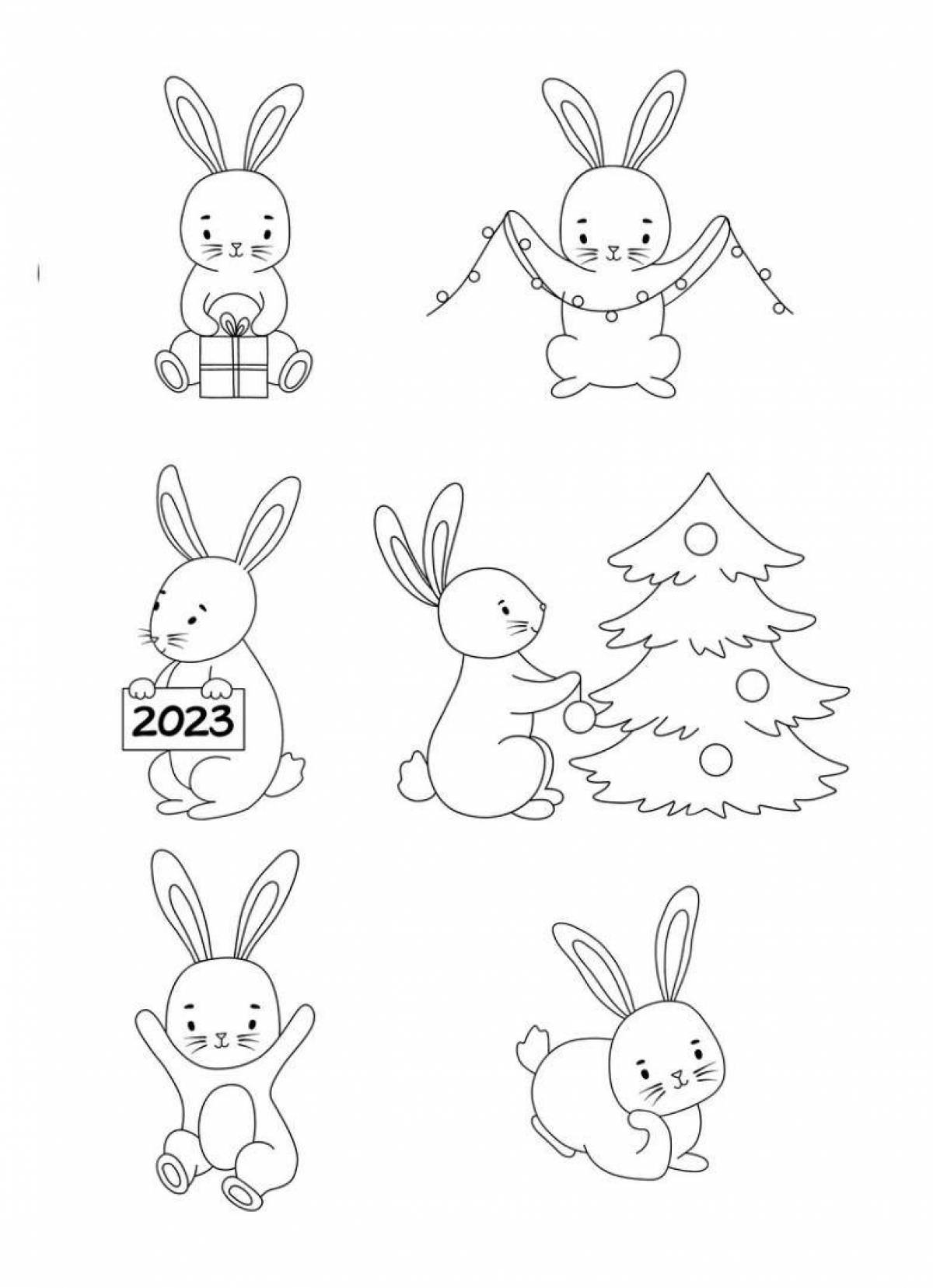 Funny New Year Bunny 2023