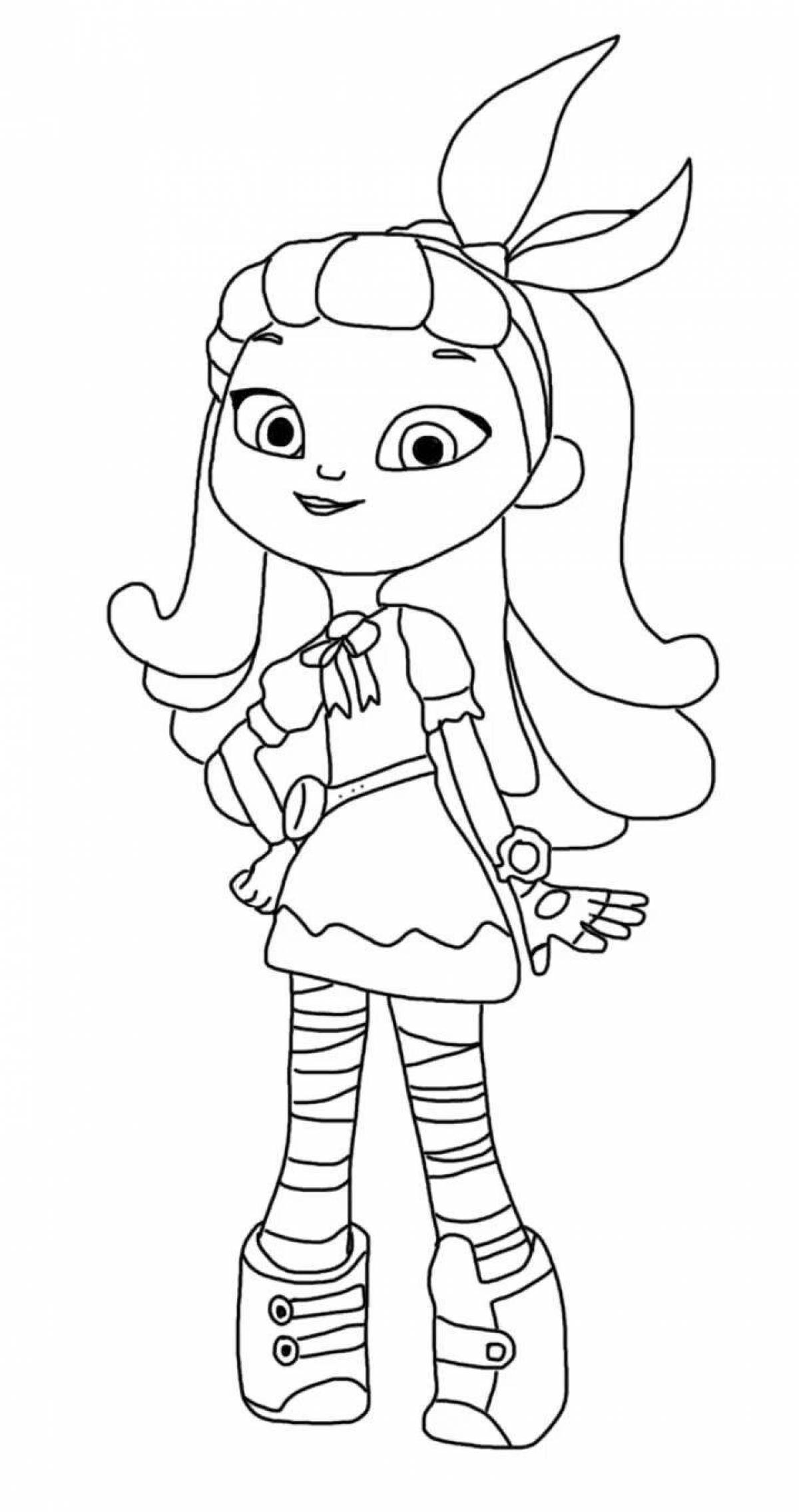 Shiny patrol coloring page for 6-7 year olds