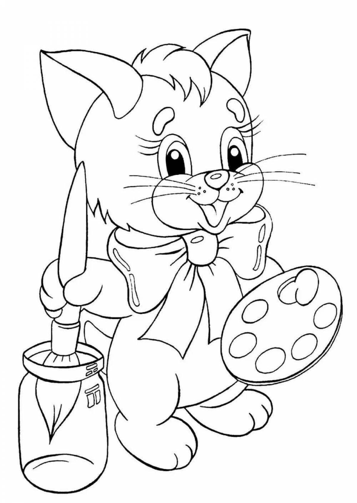 Colorful coloring page loading