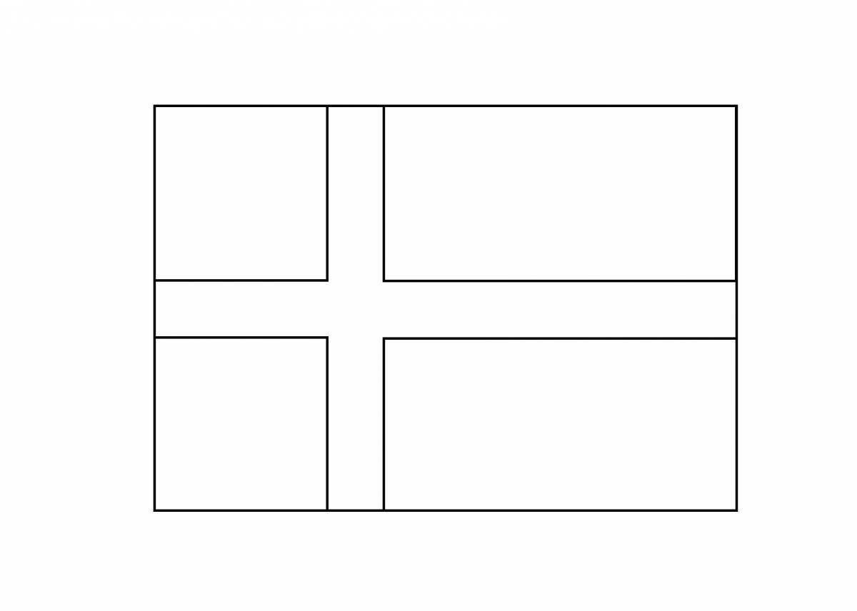 Флаг дании рисунок