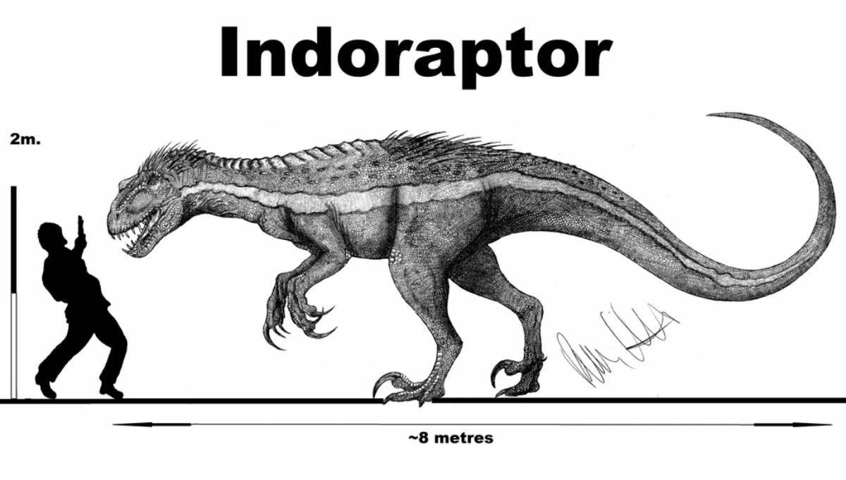 Great indoraptor coloring book