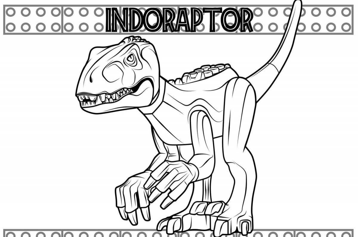 Выдающаяся раскраска indoraptor