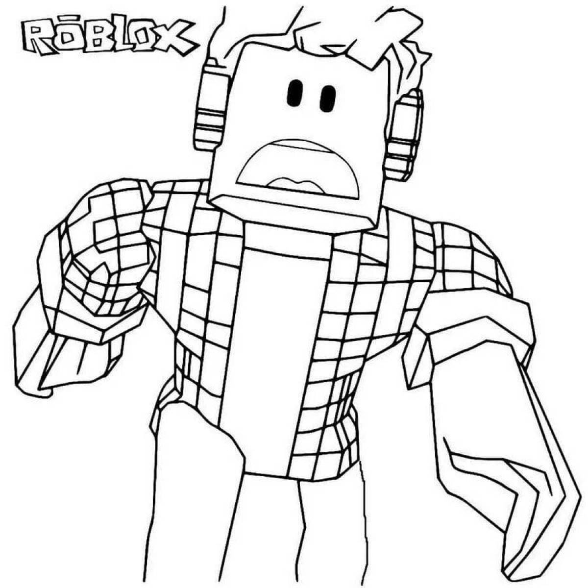 Robloxers amazing coloring pages