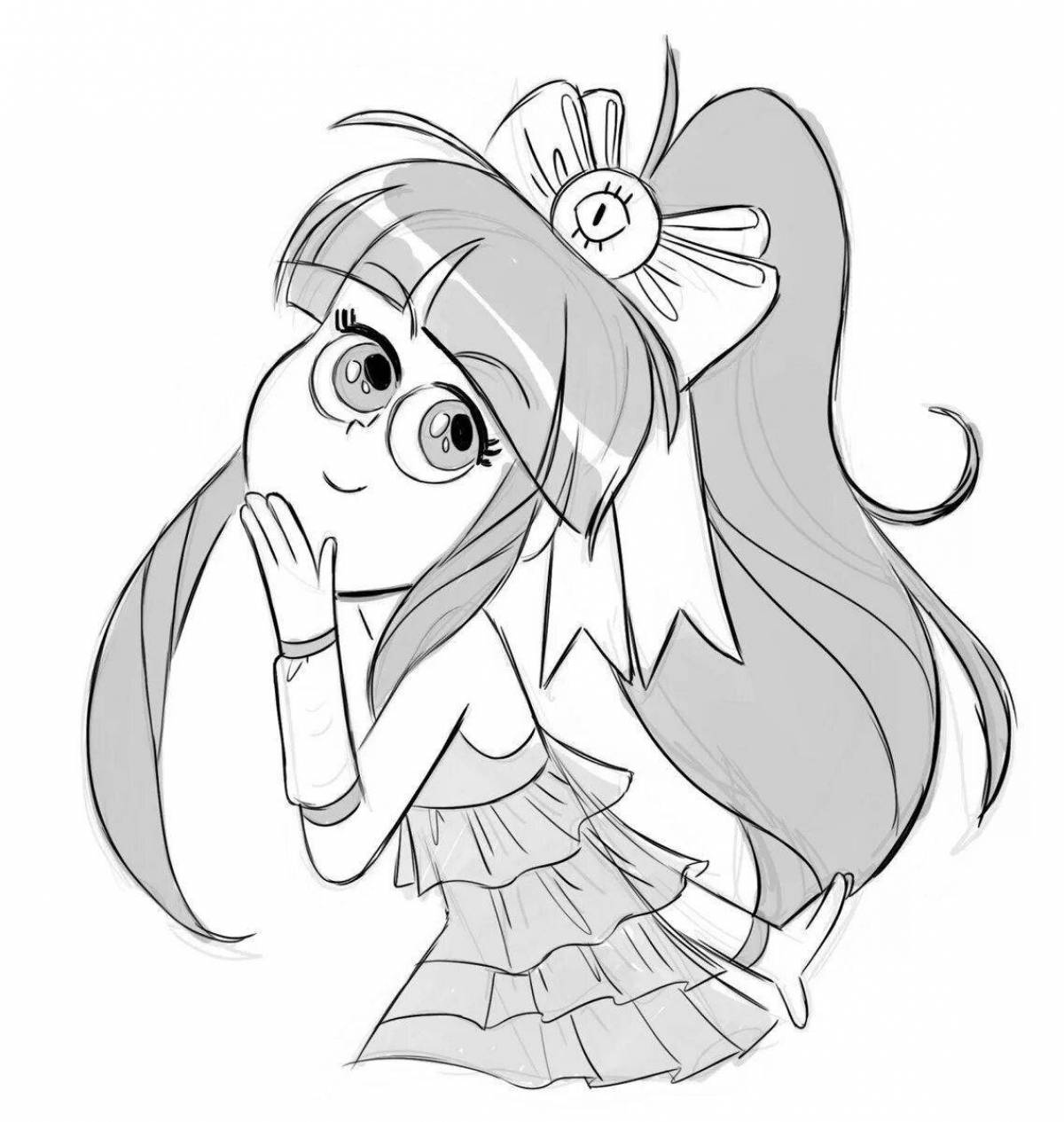 Adorable Pacifica Coloring Page