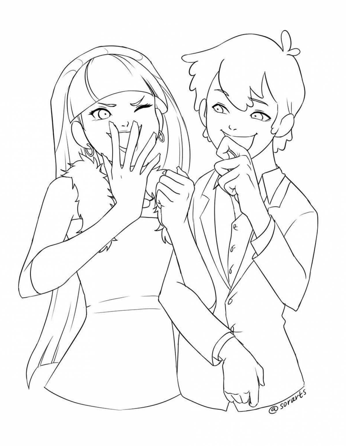 Colouring funny pacific