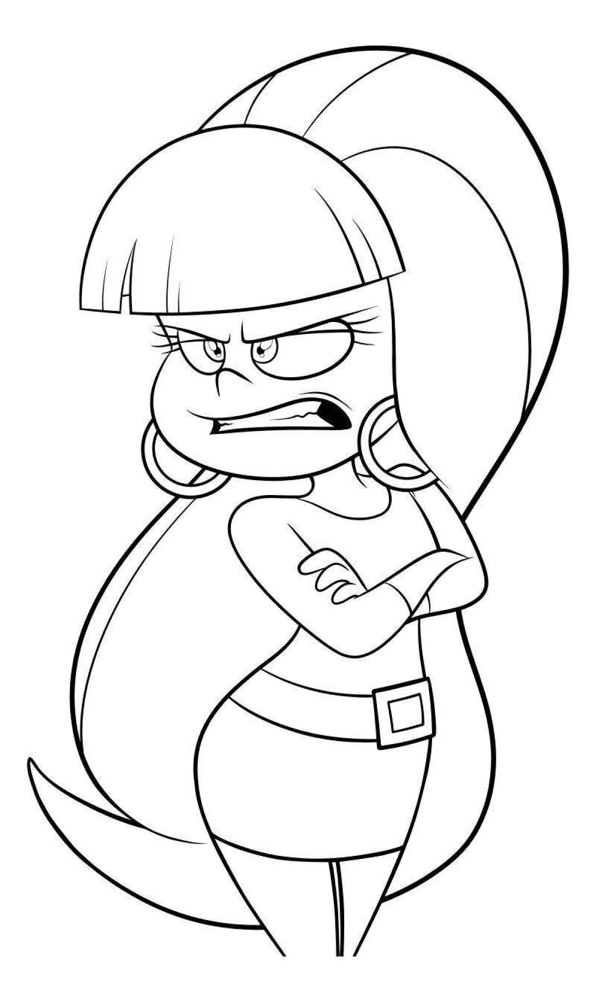 Jovial Pacifica coloring page