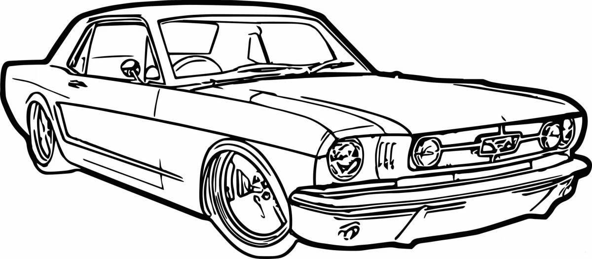 Smooth chrome coloring page