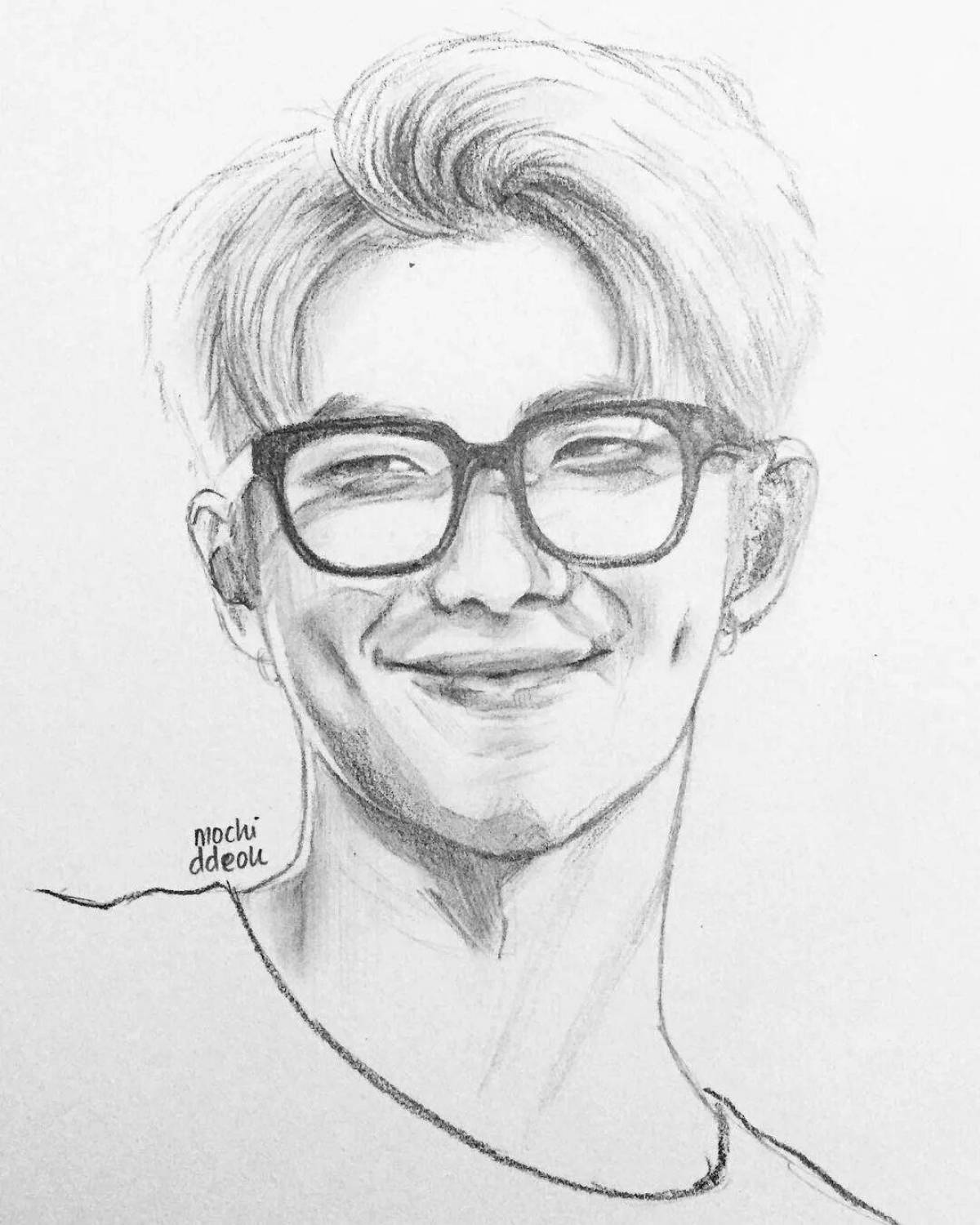 Namjoon's amazing coloring page