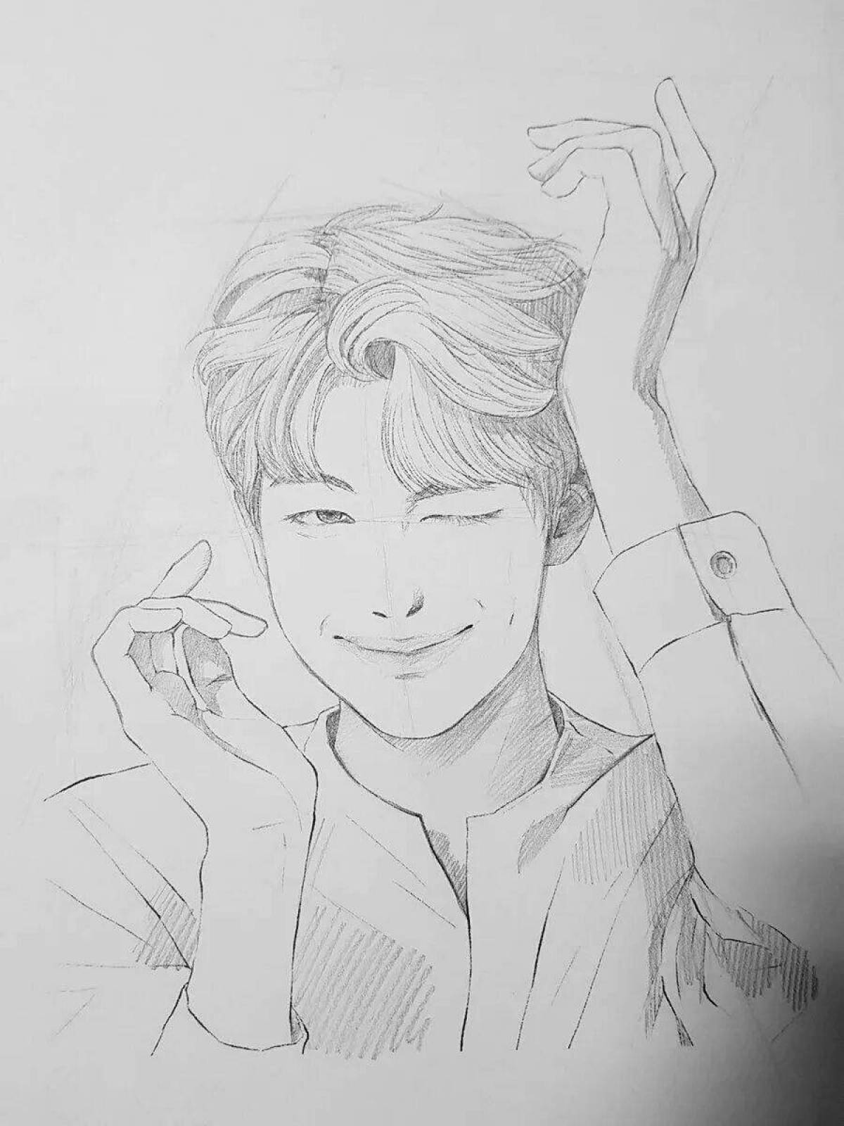 Namjoon's amazing coloring page