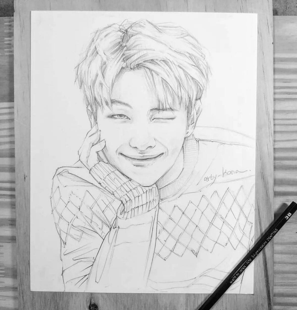 Marvelous namjoon coloring book