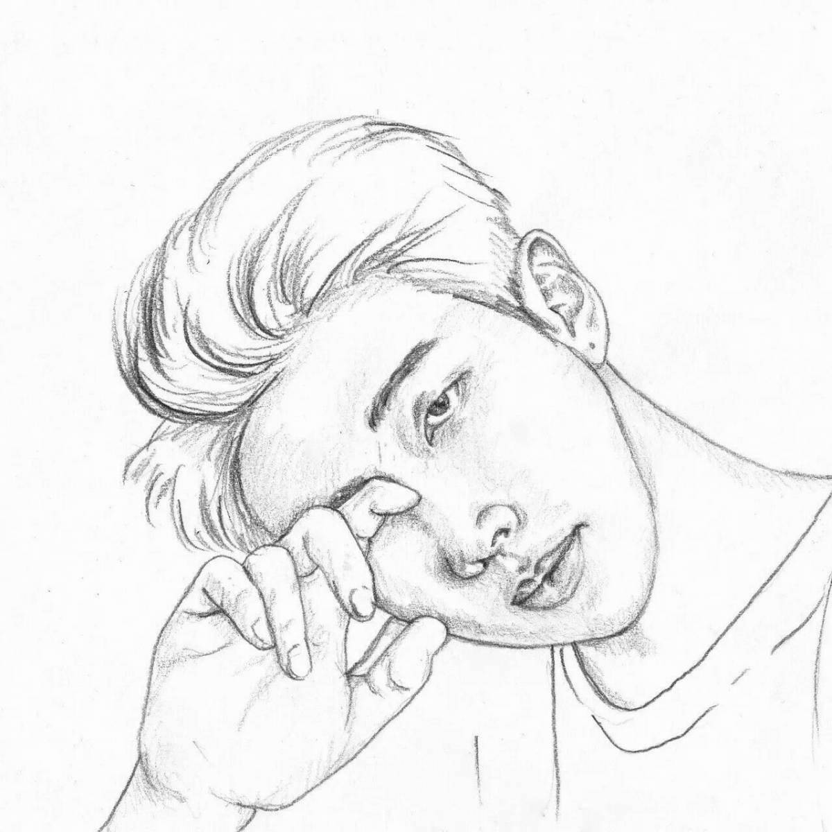 Namjoon's imagination coloring book