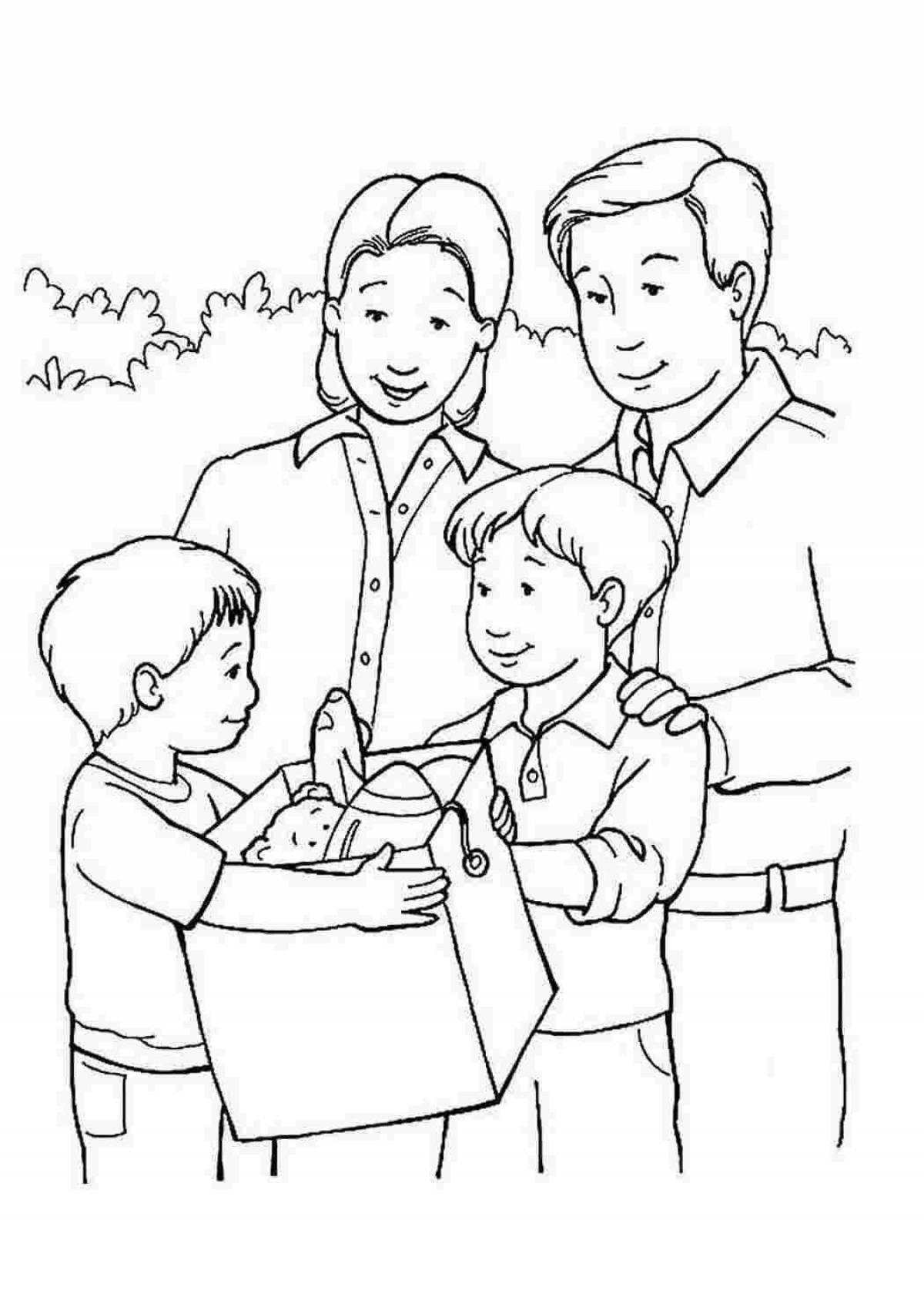 Fun coloring pages for parents