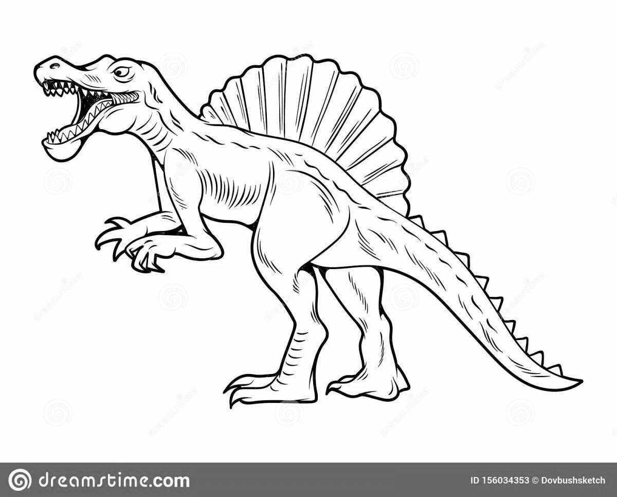 Coloring page nice spinosaurus