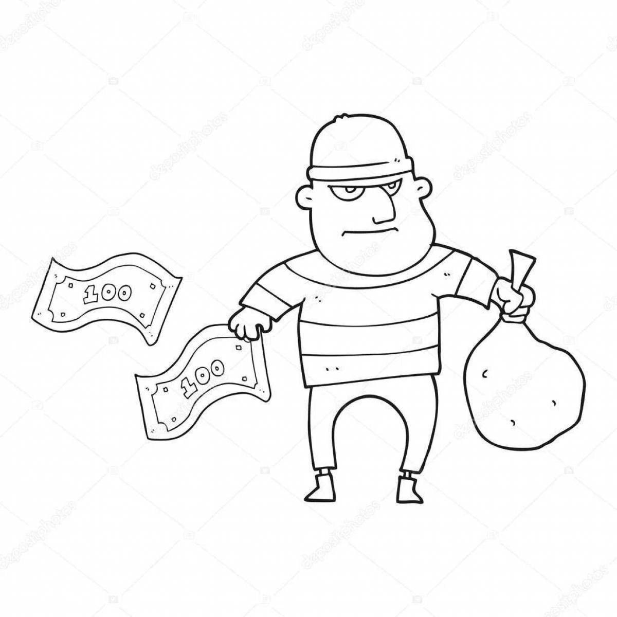 Coloring resourceful thief