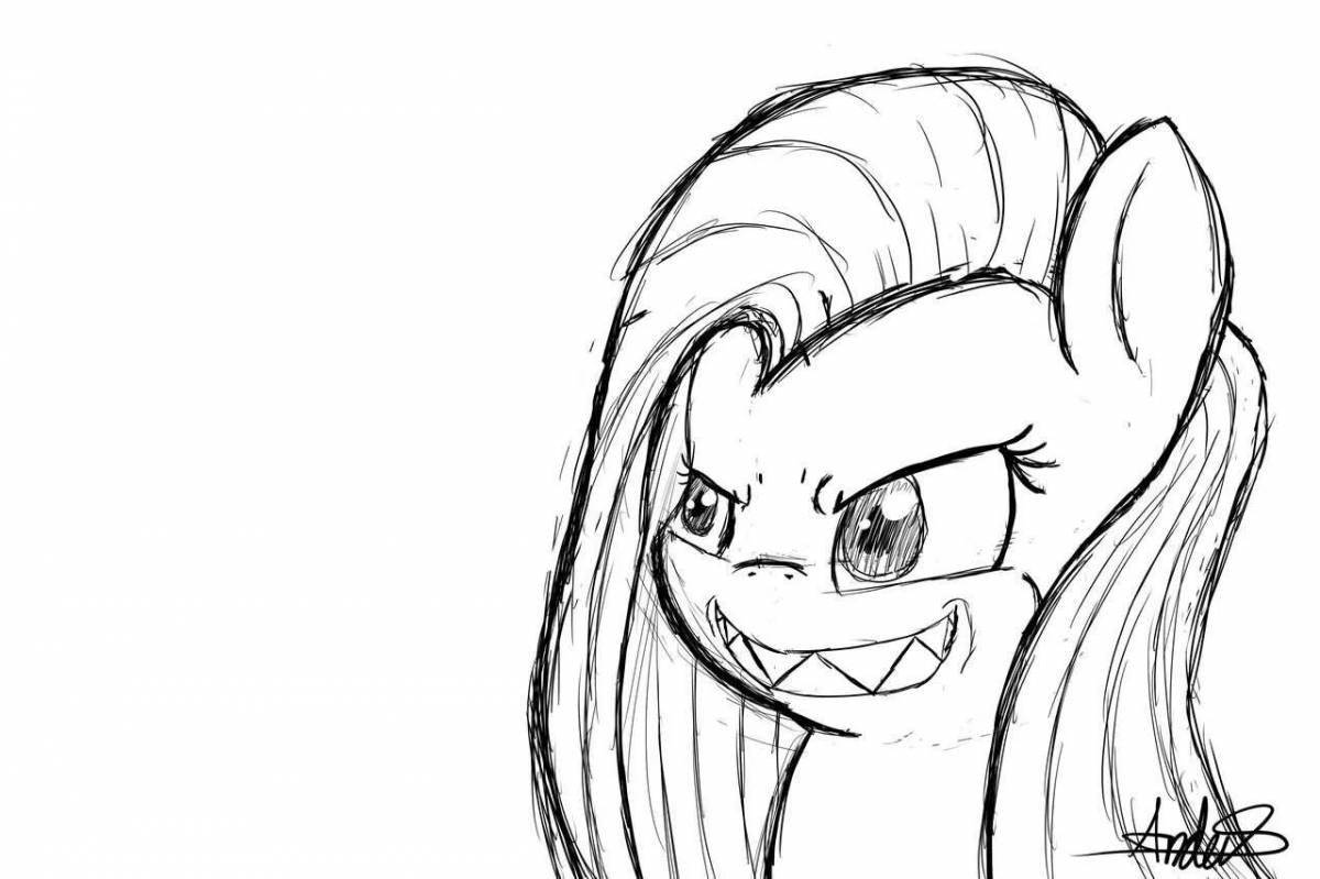 Pinkamine's fancy coloring book