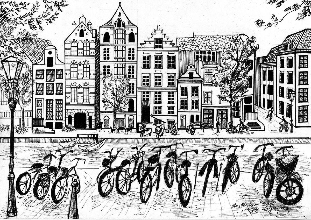Восхитительный амстердам раскраска