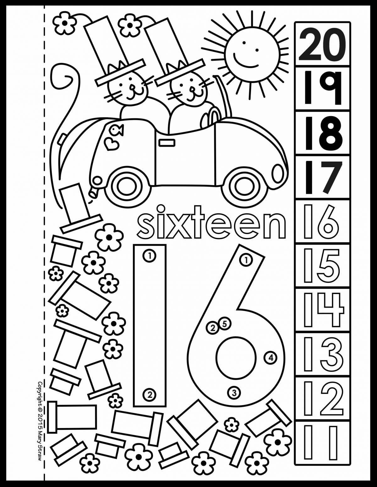 Bright coloring page 20