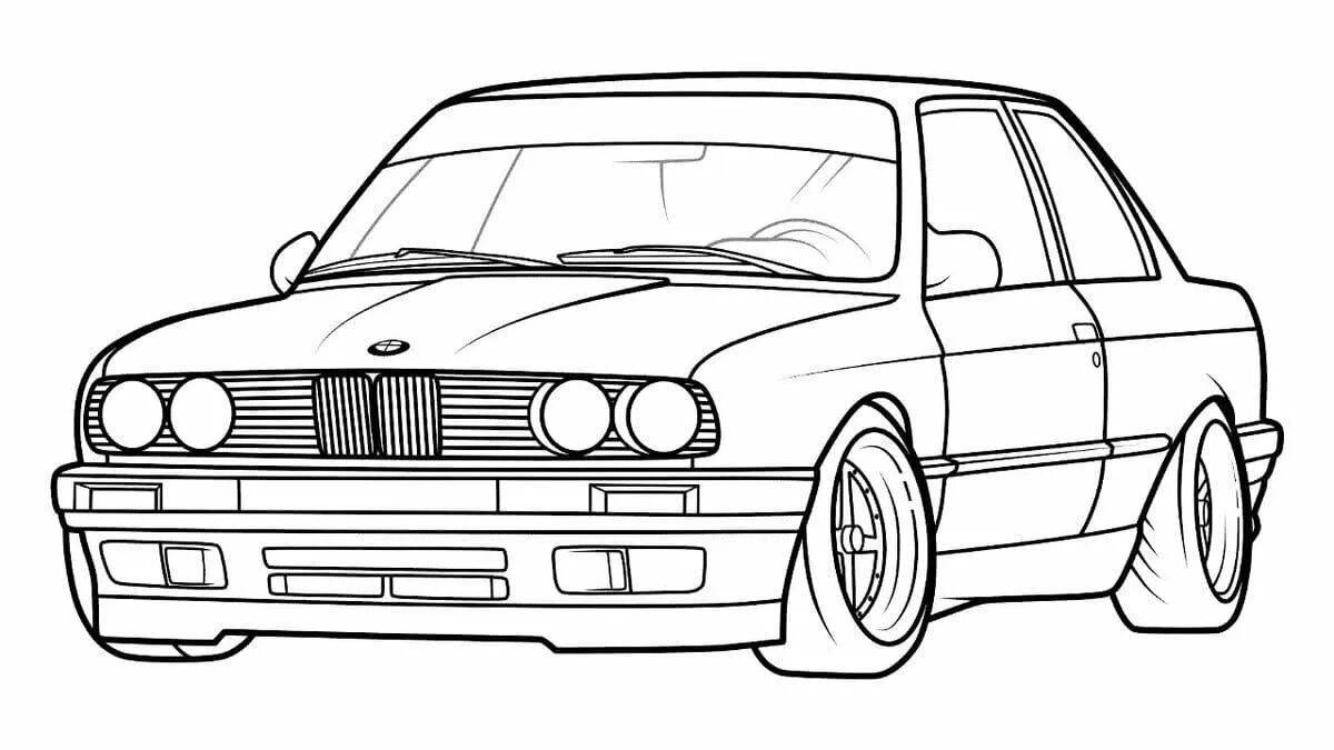 Очаровательная раскраска m5