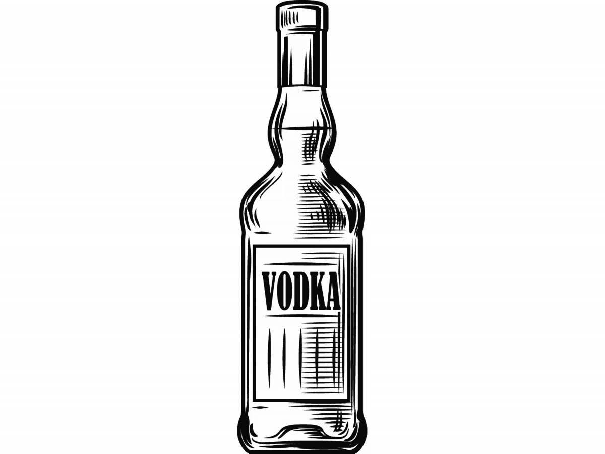 Animated vodka coloring page