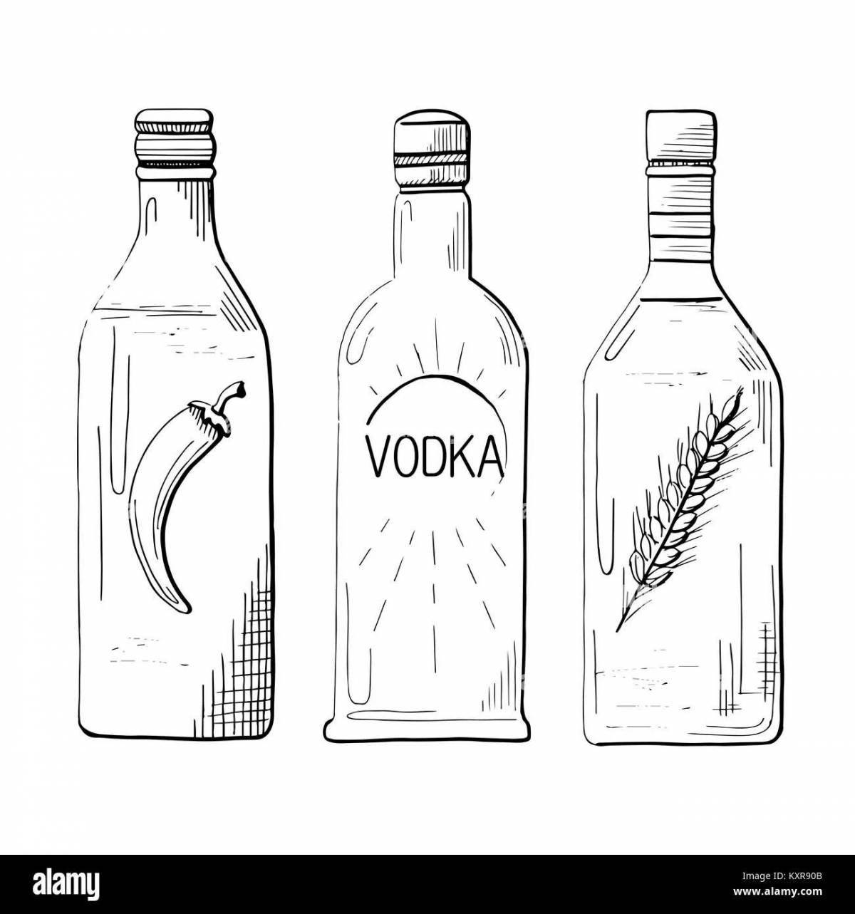 Dynamic vodka coloring page