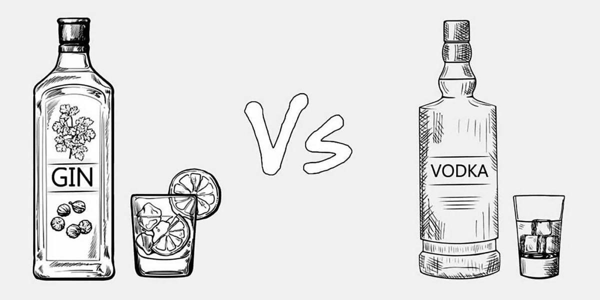 Coloring page bewitching vodka