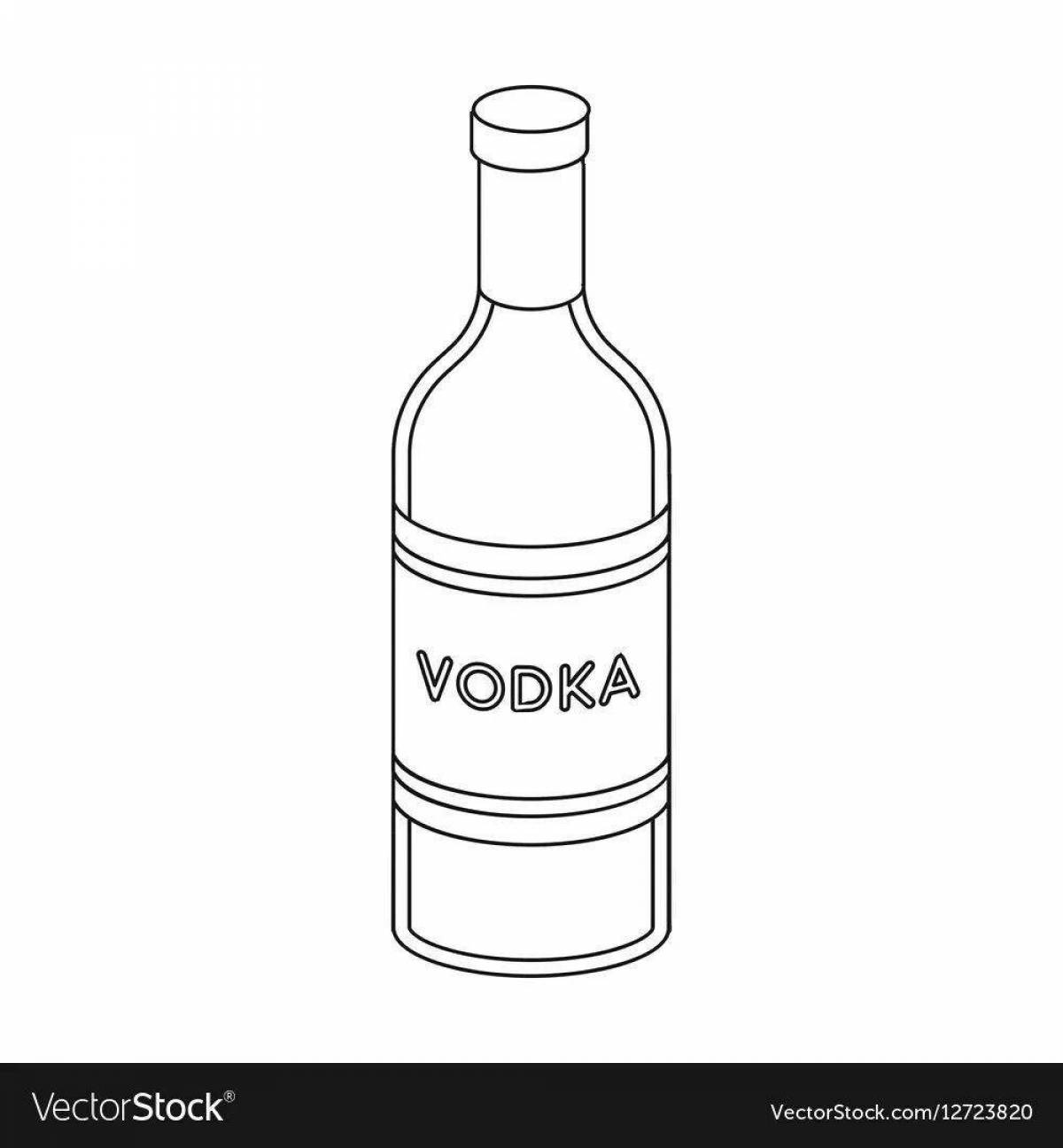 Attractive vodka coloring