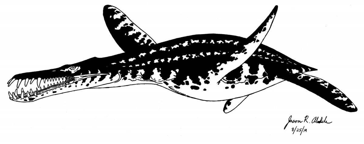 Luxury coloring liopleurodon