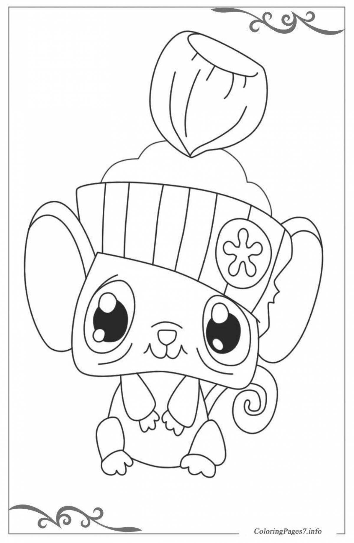Cute pet coloring pages