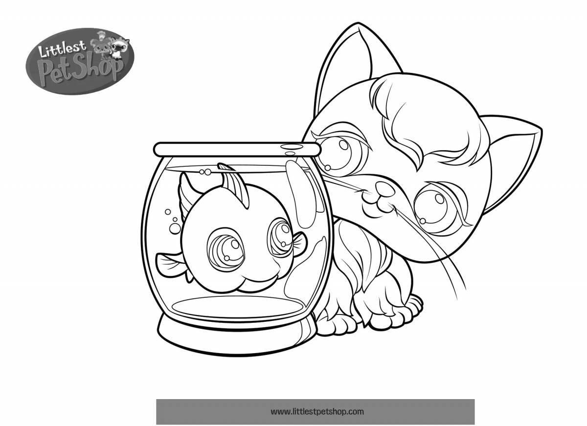 Loving pet coloring pages