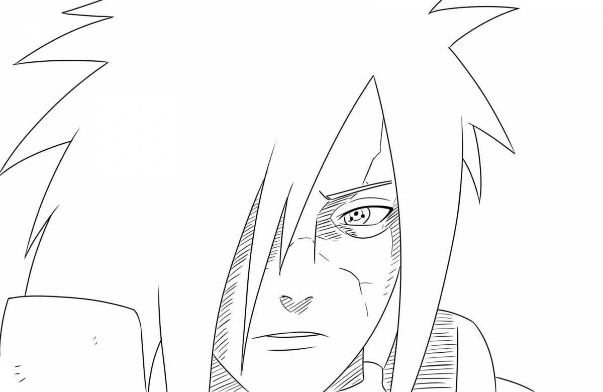 Photo Exquisite uchiha coloring book