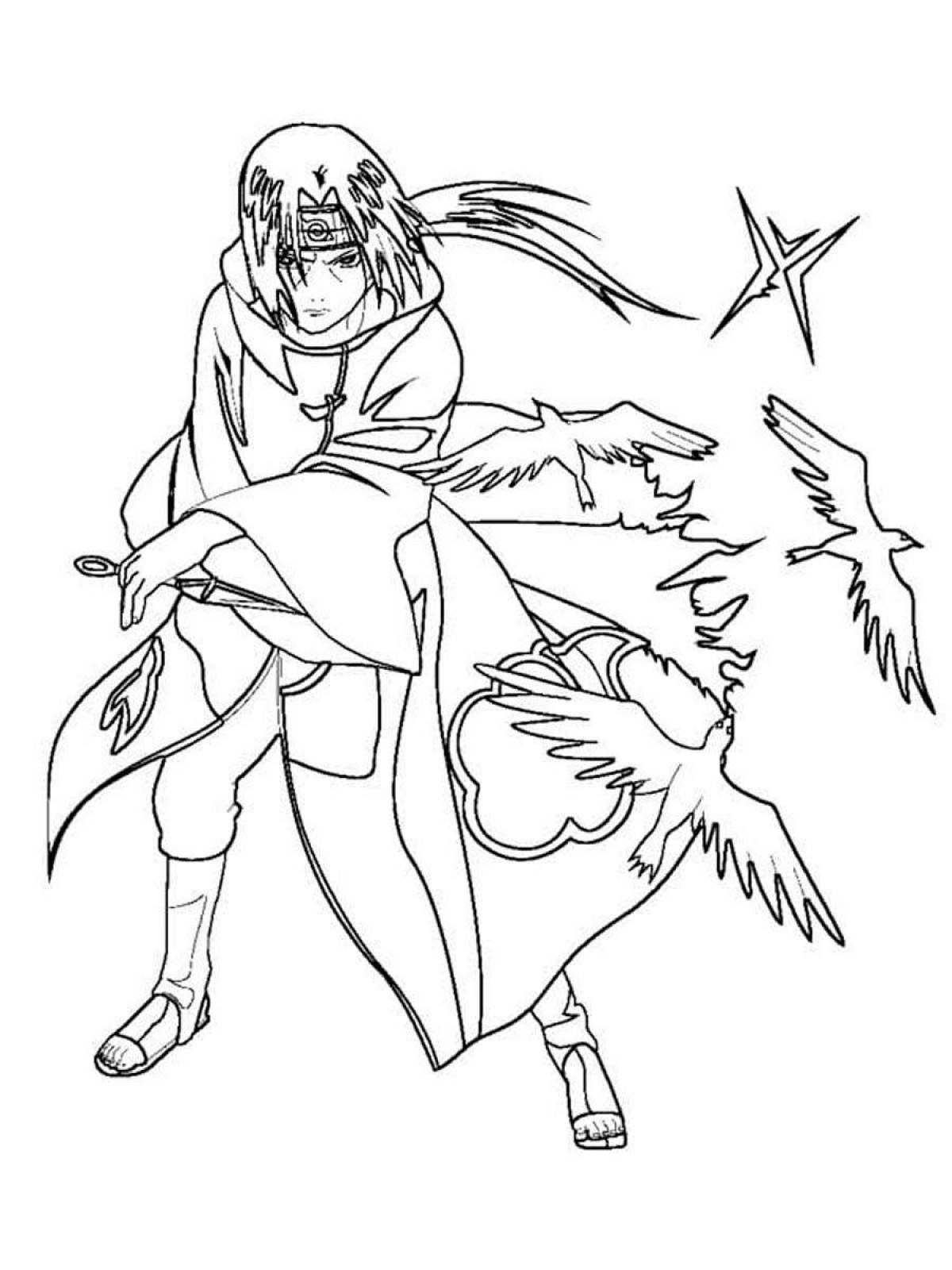 Photo Uchiha coloring page