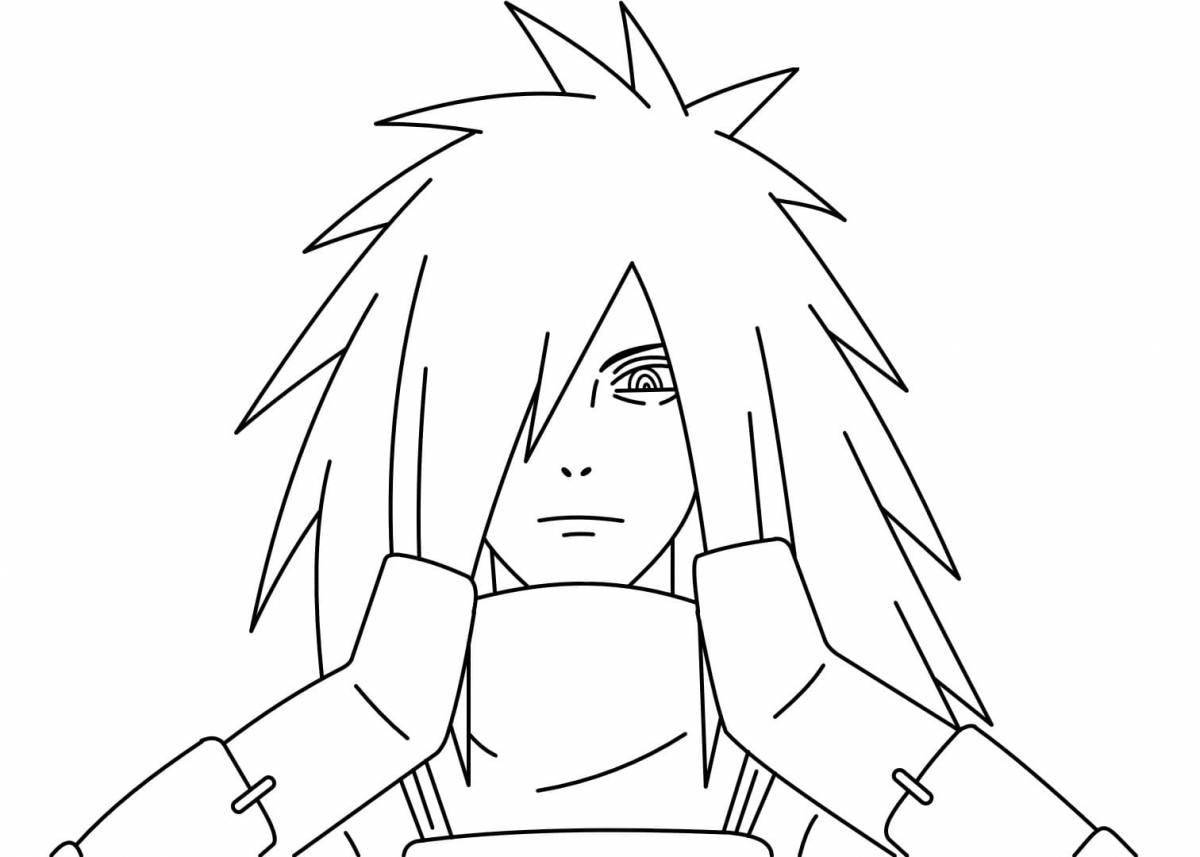 Flawless Uchiha coloring page
