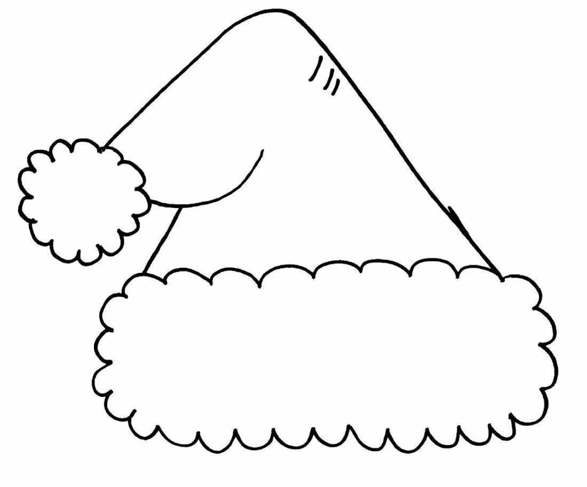 Luminous cap coloring page