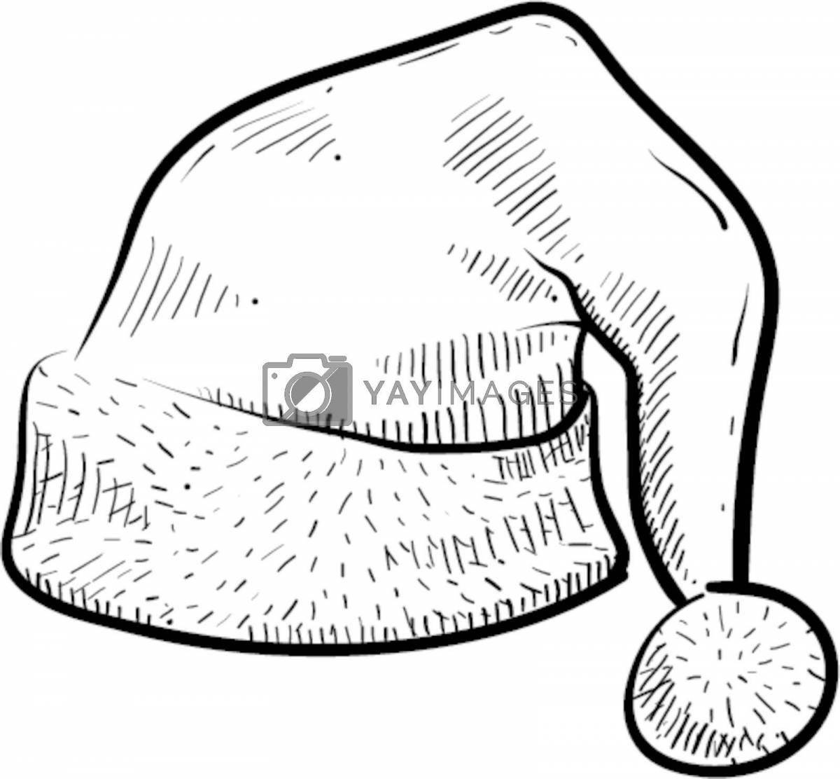 Coloring page nice cap