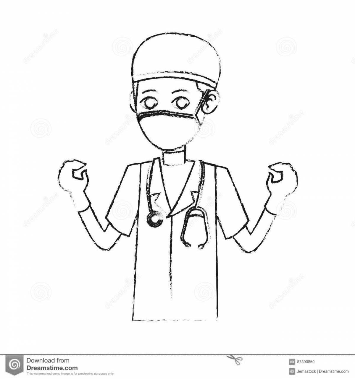 Tempting surgery coloring page