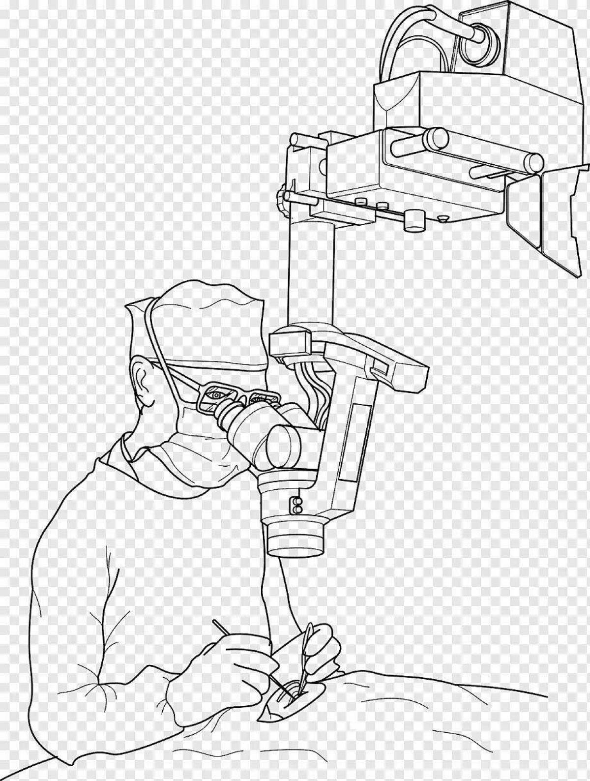 Creative surgery coloring page