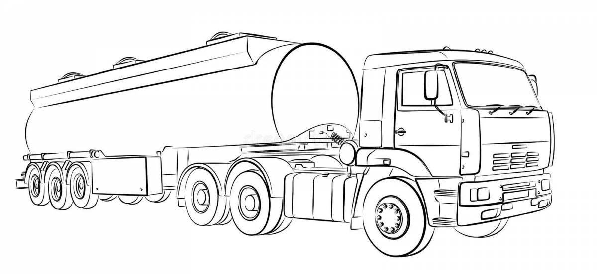 Adorable tank coloring page