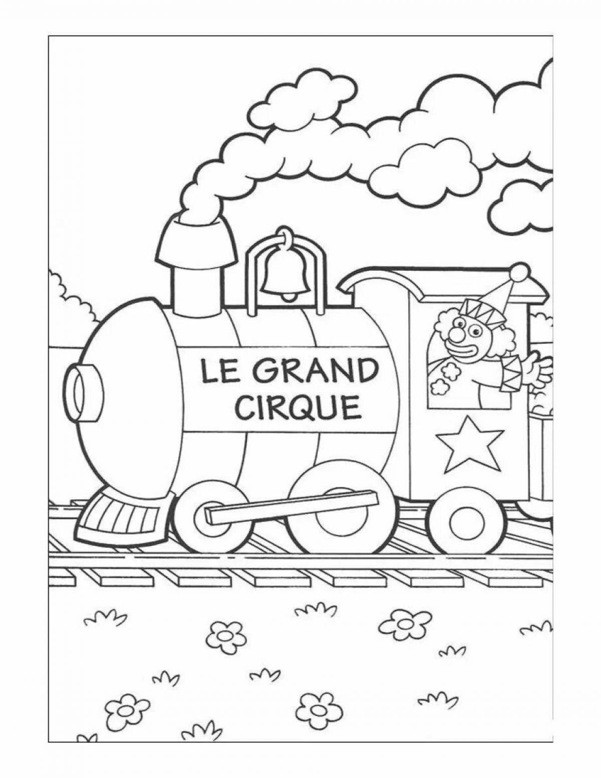 Photo Adventurous driver coloring page