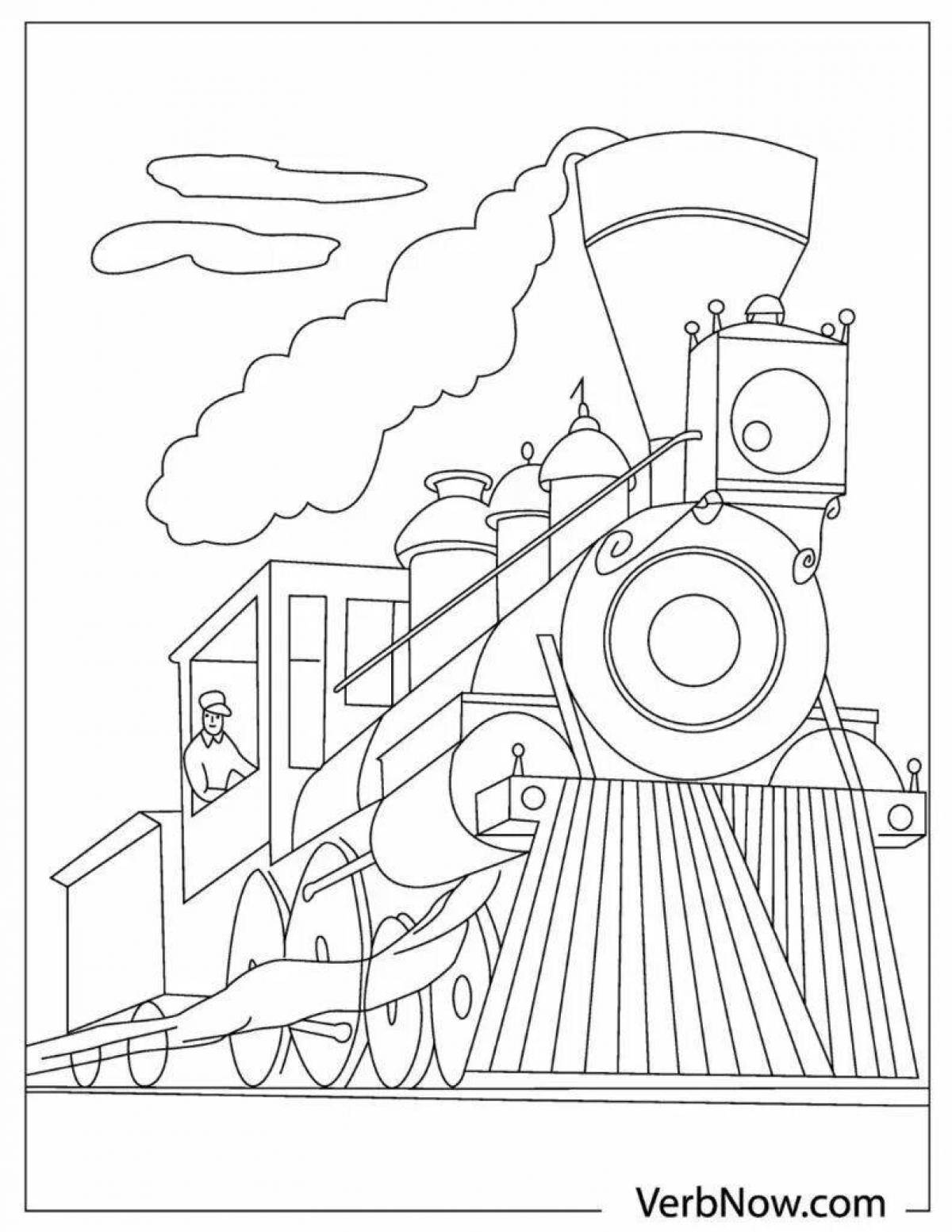 Playful driver coloring page