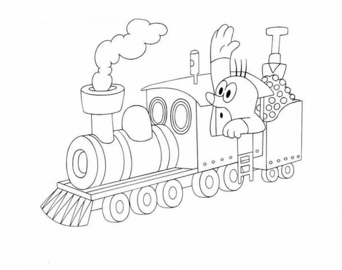Color-explosion driver coloring page