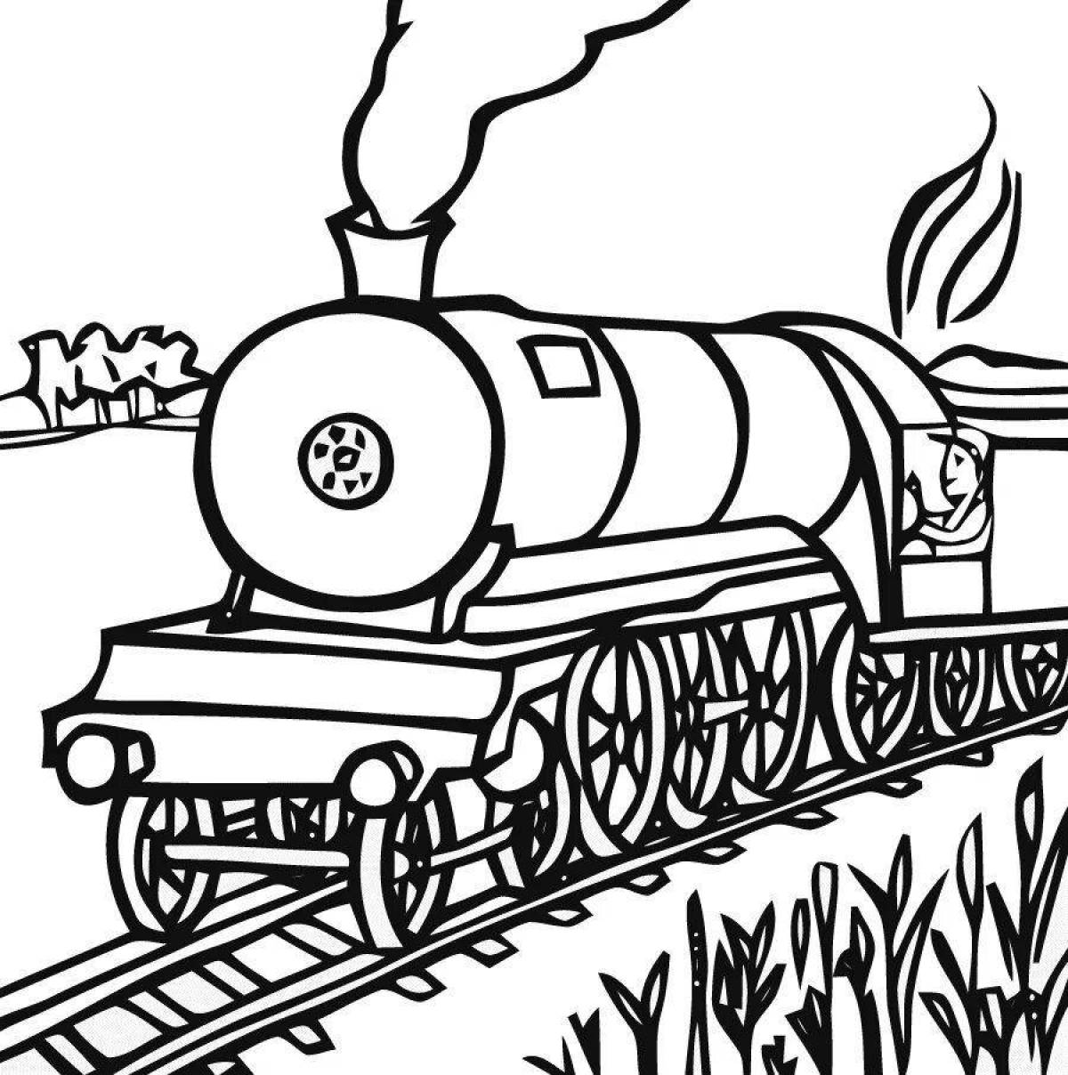 Color frenzy driver coloring page