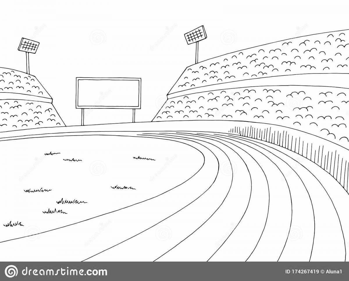 Gorgeous stadium coloring page