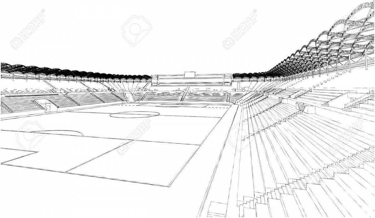 Glorious stadium coloring page