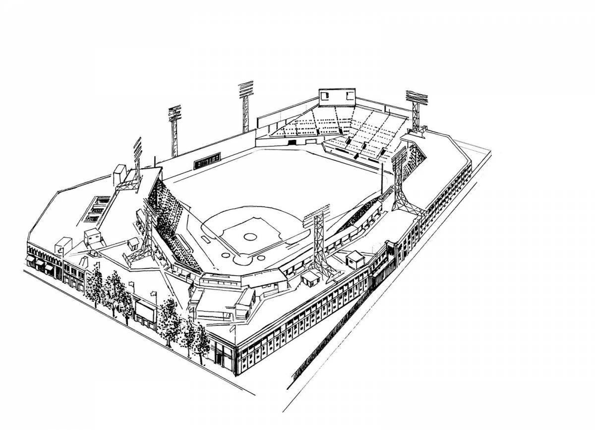 Fairy stadium coloring page