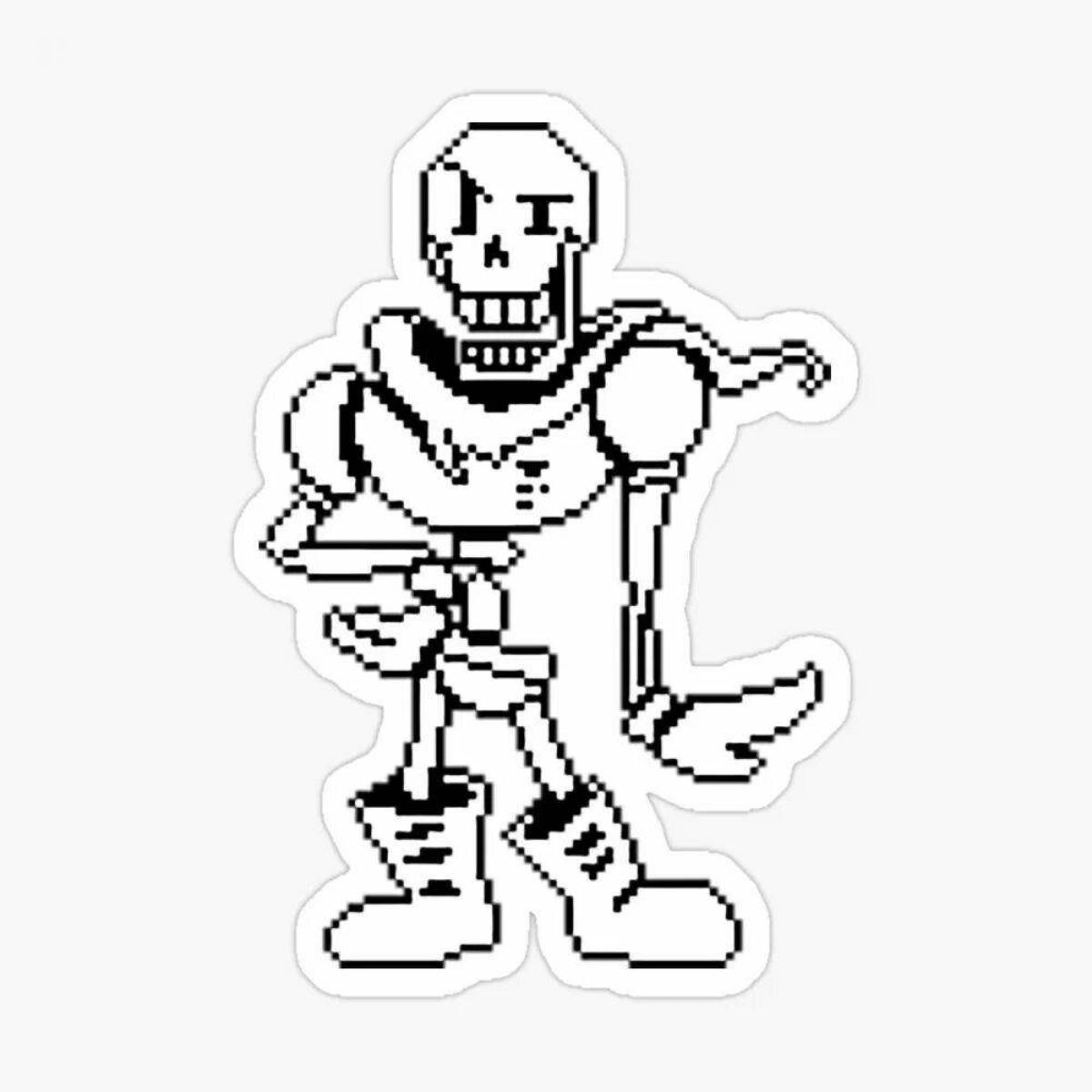 Exquisite papyrus coloring page