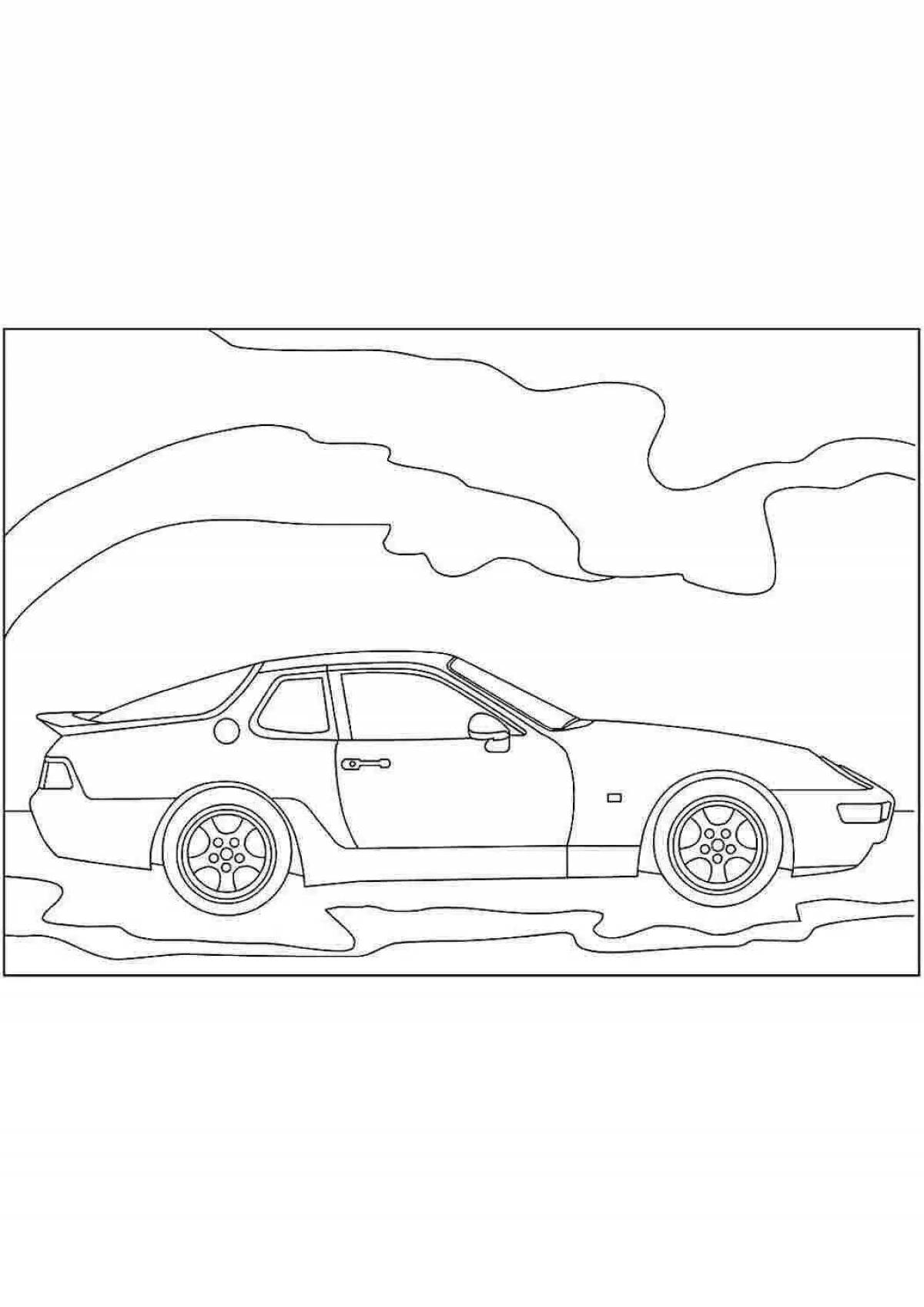 Exquisite porsche coloring