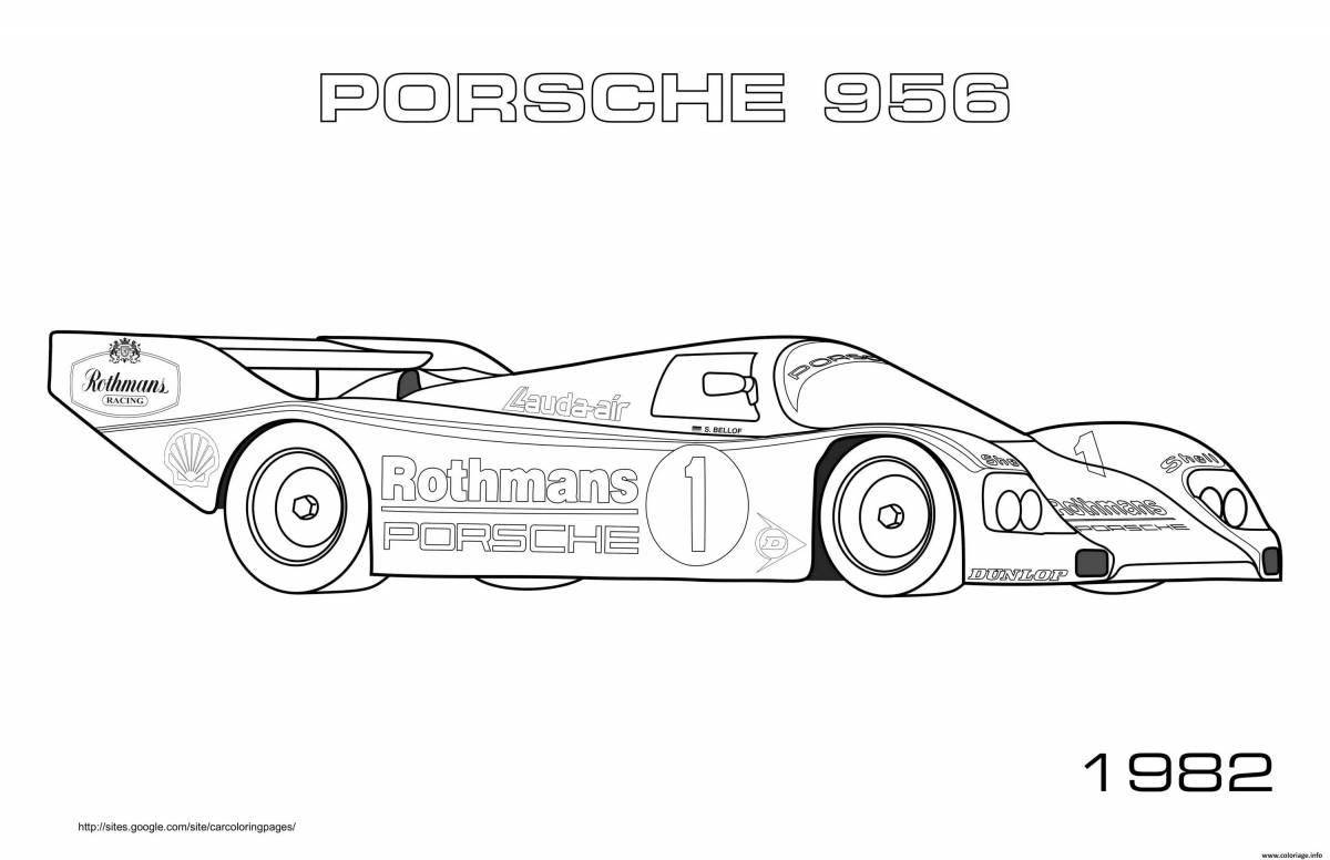 Porsche grandiose coloring