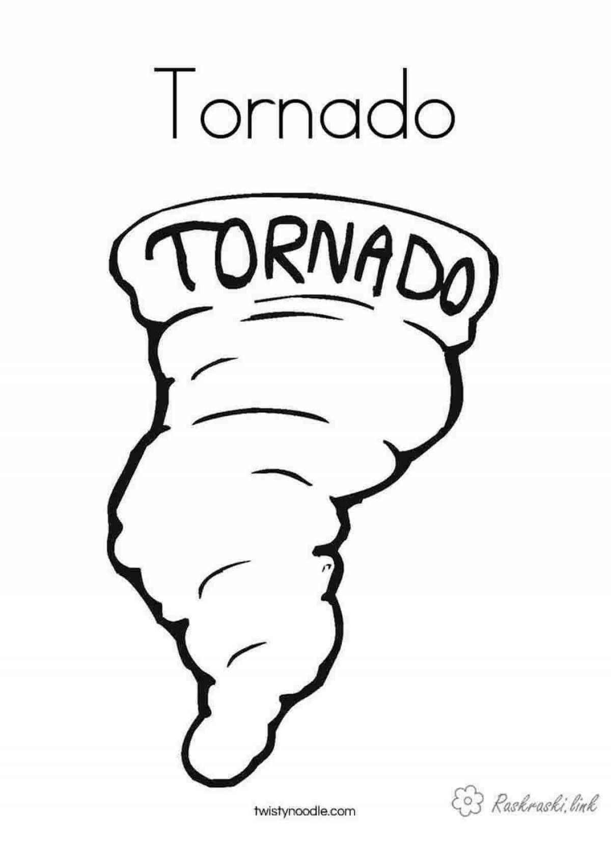 Fun coloring tornado