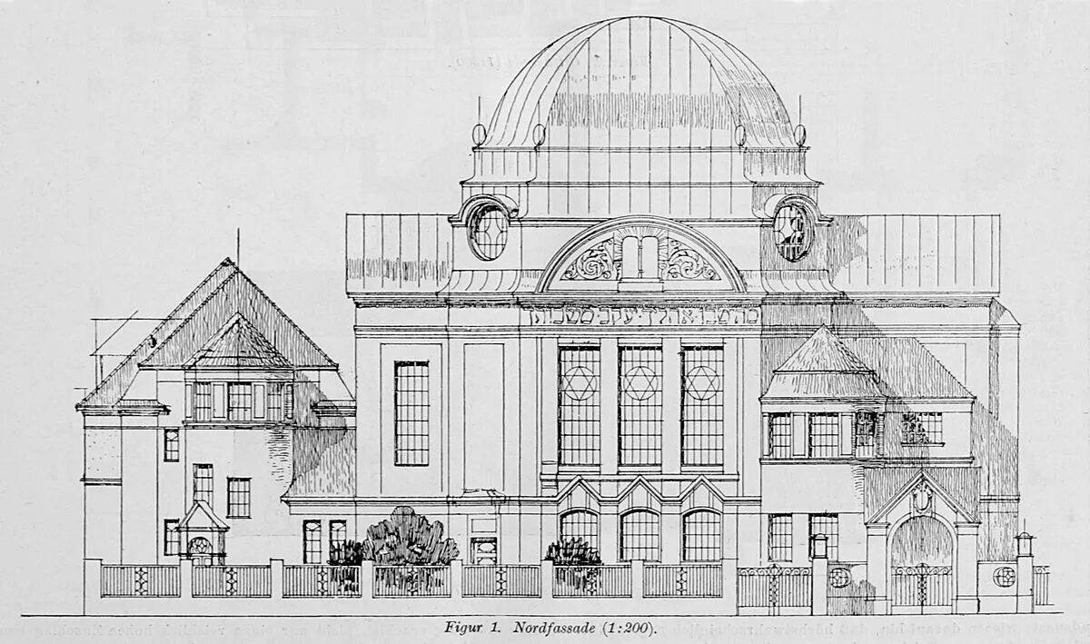 Photo Colouring bright synagogue